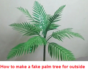 How to make a fake palm tree for outside | Completely professional quality