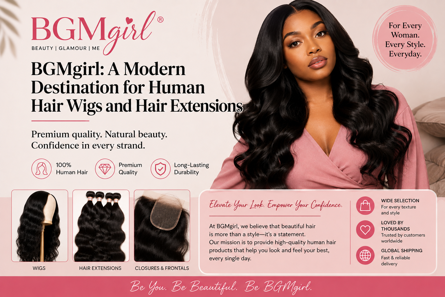 BGMgirl: A Modern Destination for Human Hair Wigs and Hair Extensions