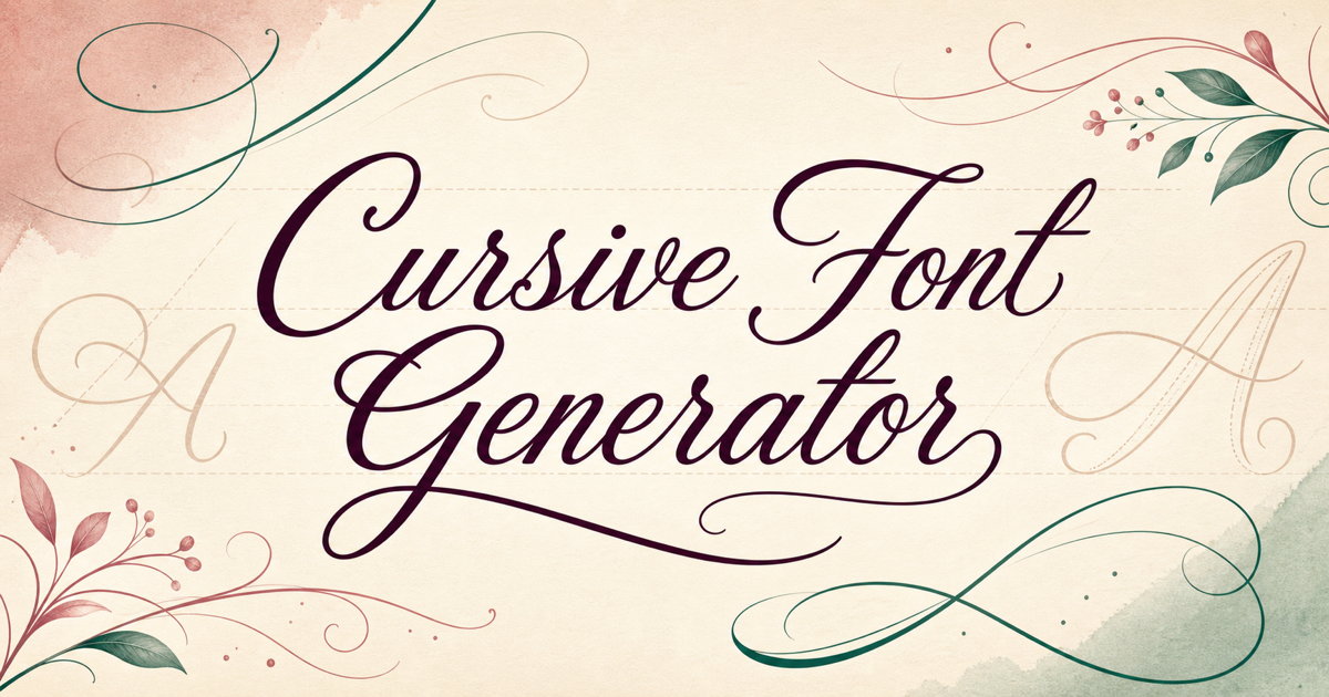 Cursive Font Generator: Create Cursive Text Online 31 Cursive Font Generator