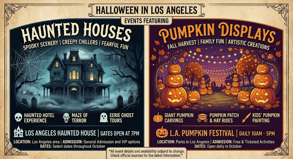 Halloween Events in Los Angeles: Best Things to Do 31 Halloween events in Los Angeles featuring haunted houses and pumpkin displays